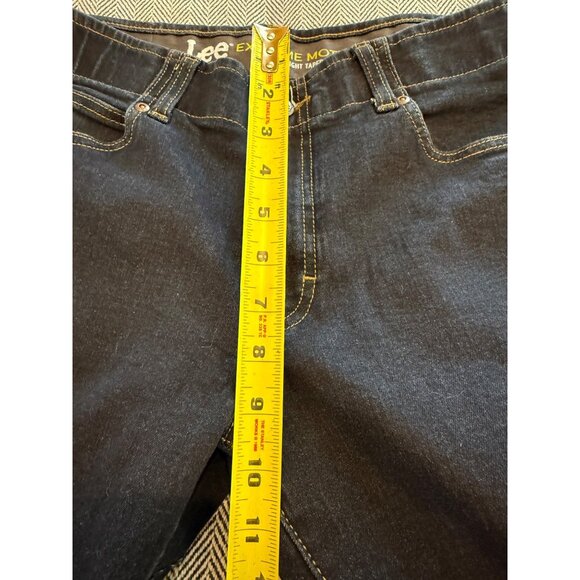 Lee Womens Dark Wash Bootcut Jeans Size 12 Cotton Blend Stretch Denim Casual Eve - Picture 7 of 12